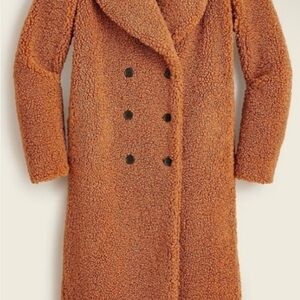 J. Crew Orange Teddy Jacket